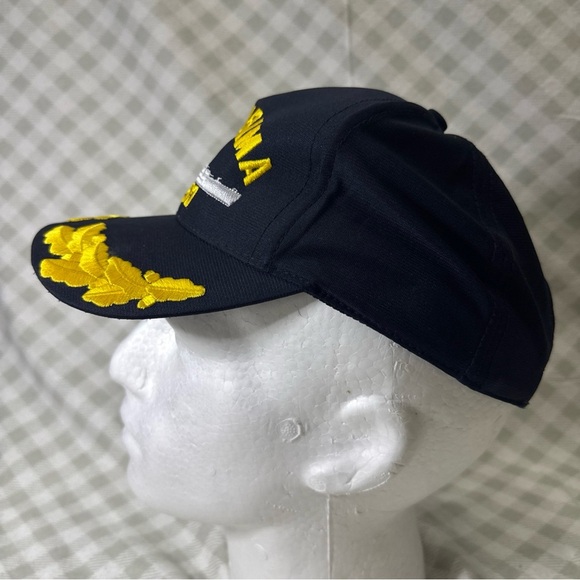 USS Alabama BB-60 Navy Ship Hat Black Gold Embroidered J Hats Snapback - Picture 4 of 6